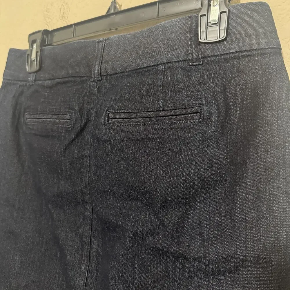 JM Collections Womens Denim Mini Skirt Size 8P petite straight pencil blue jean